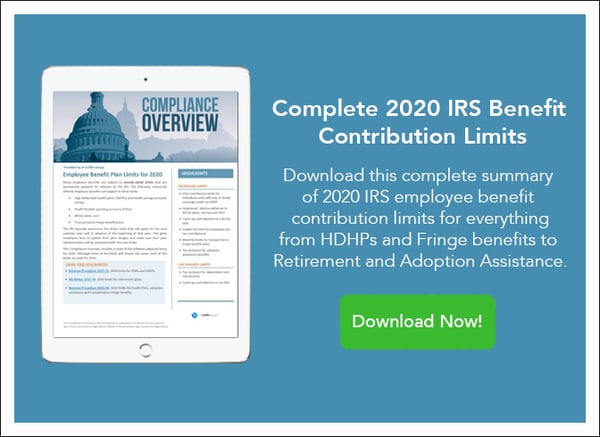 Complete 2020 IRS Benefit Contribution Limits