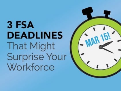 FSA Deadlines for employee benefits