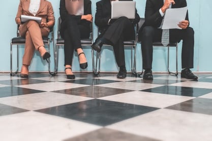 Group of candidates waiting for interview