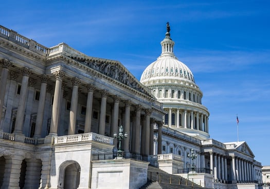 A photo of the Capitol Building in Washington D.C., where a large portion of the history of healthcare in America has been decided.