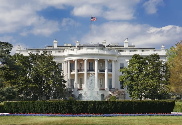 A photo of the White House in Washington D.C., where many Presidents have mulled over the implications of healthcare reform throughout history.