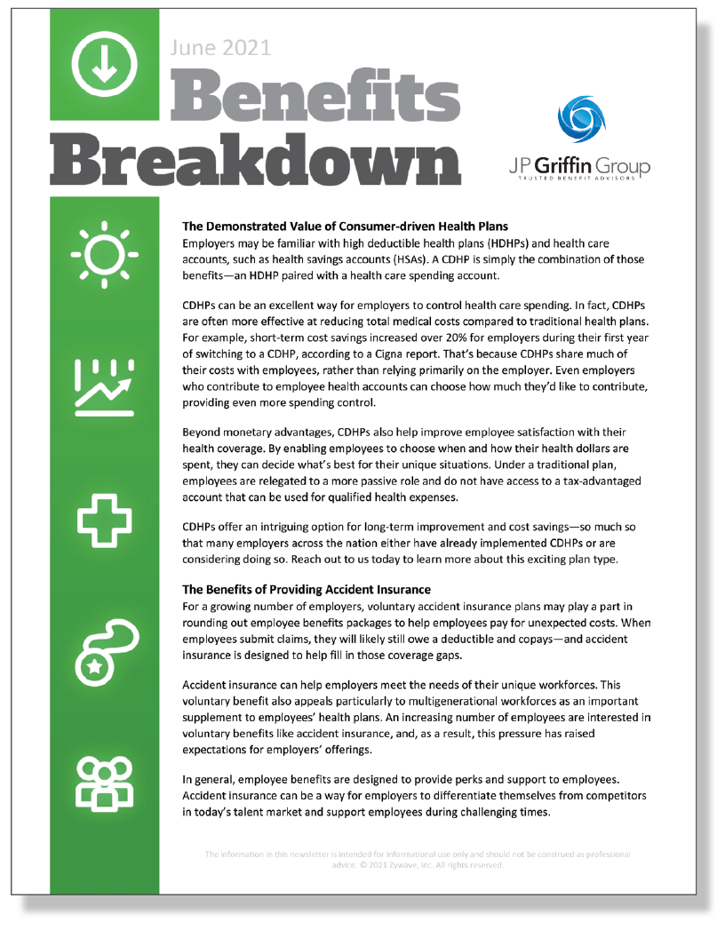 Benefits Breakdown Newsletter - June 2021 (Added 5/14)