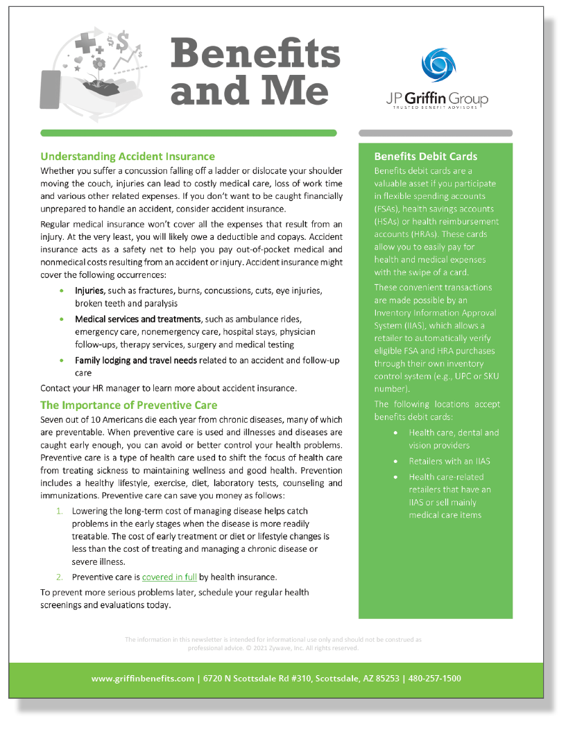 Benefits and Me Newsletter - June 2021 (Added 5/12)