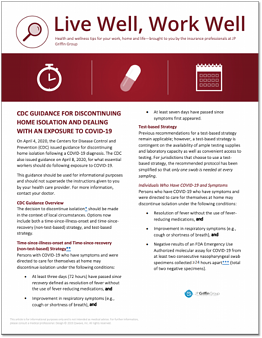 CDC GUIDANCE FOR DISCONTINUING HOME ISOLATION AND DEALING WITH AN EXPOSURE TO COVID-19-1