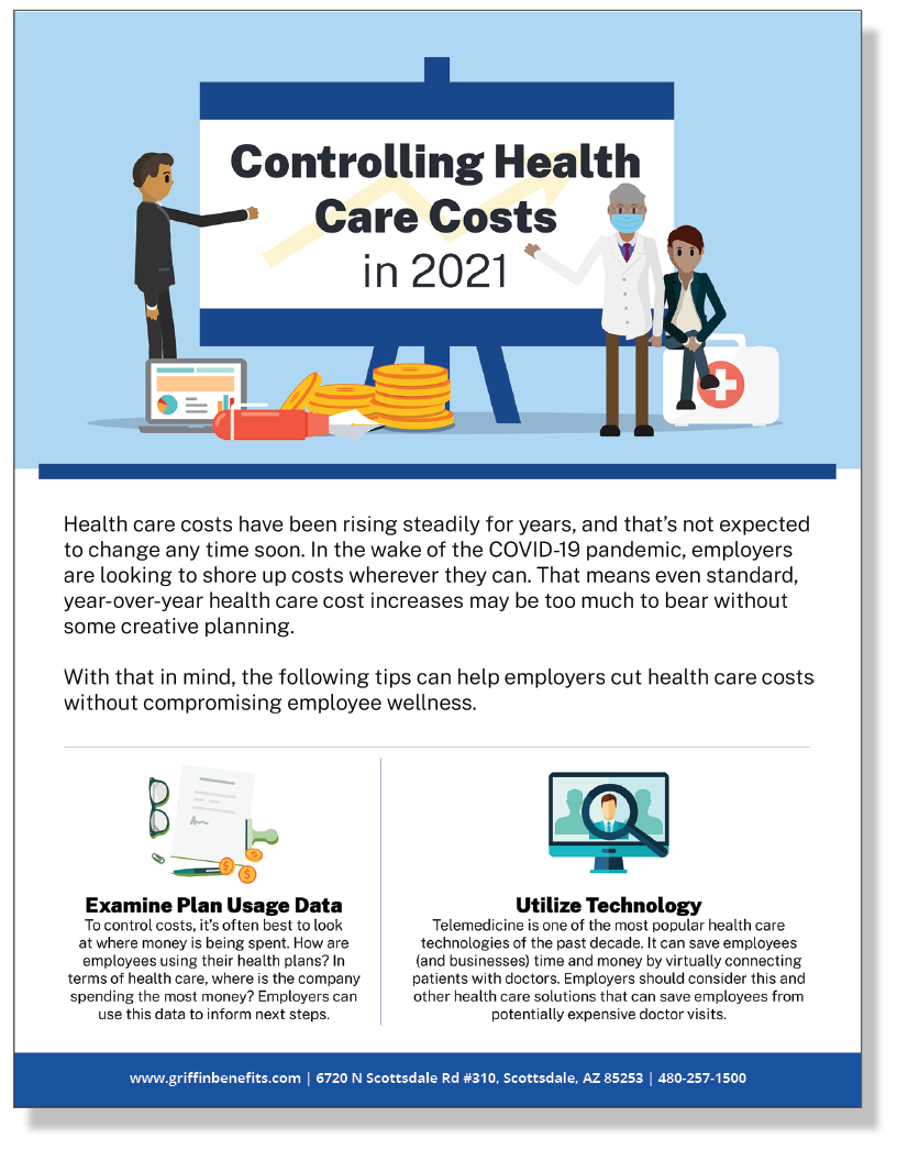 Controlling Health Care Costs in 2021 – Infographic (Added 6/3)