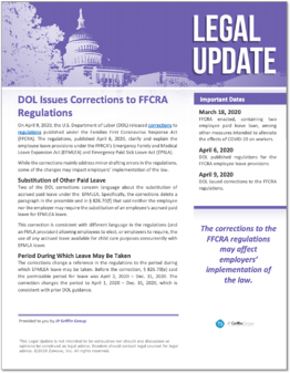 DOL Issues Corrections to FFCRA Regulations-1