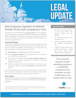 DOL Proposes Updates to Mental Health Parity Self-compliance Tool F-1