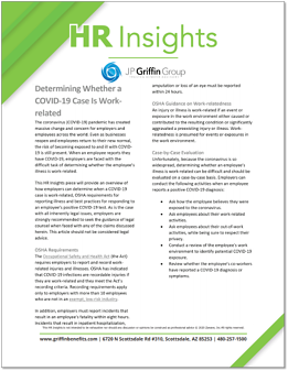 Determining Whether a COVID-19 Case Is Work-Related F-1