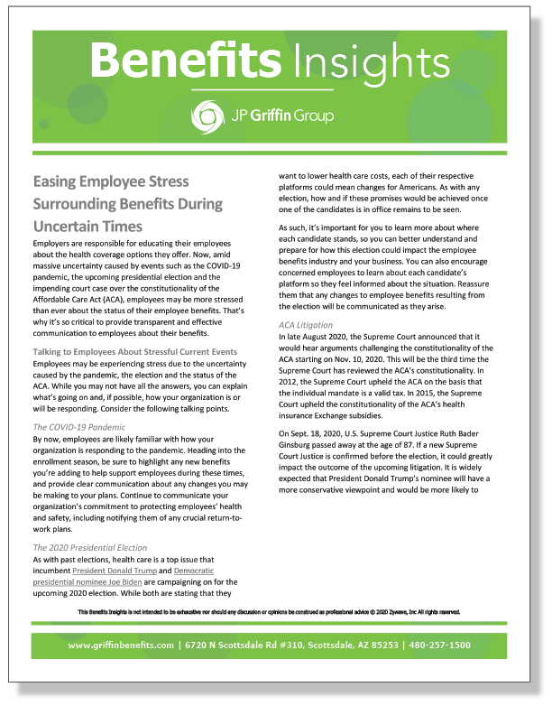 Easing Employee Stress Surrounding Benefits During Uncertain Times_FINAL