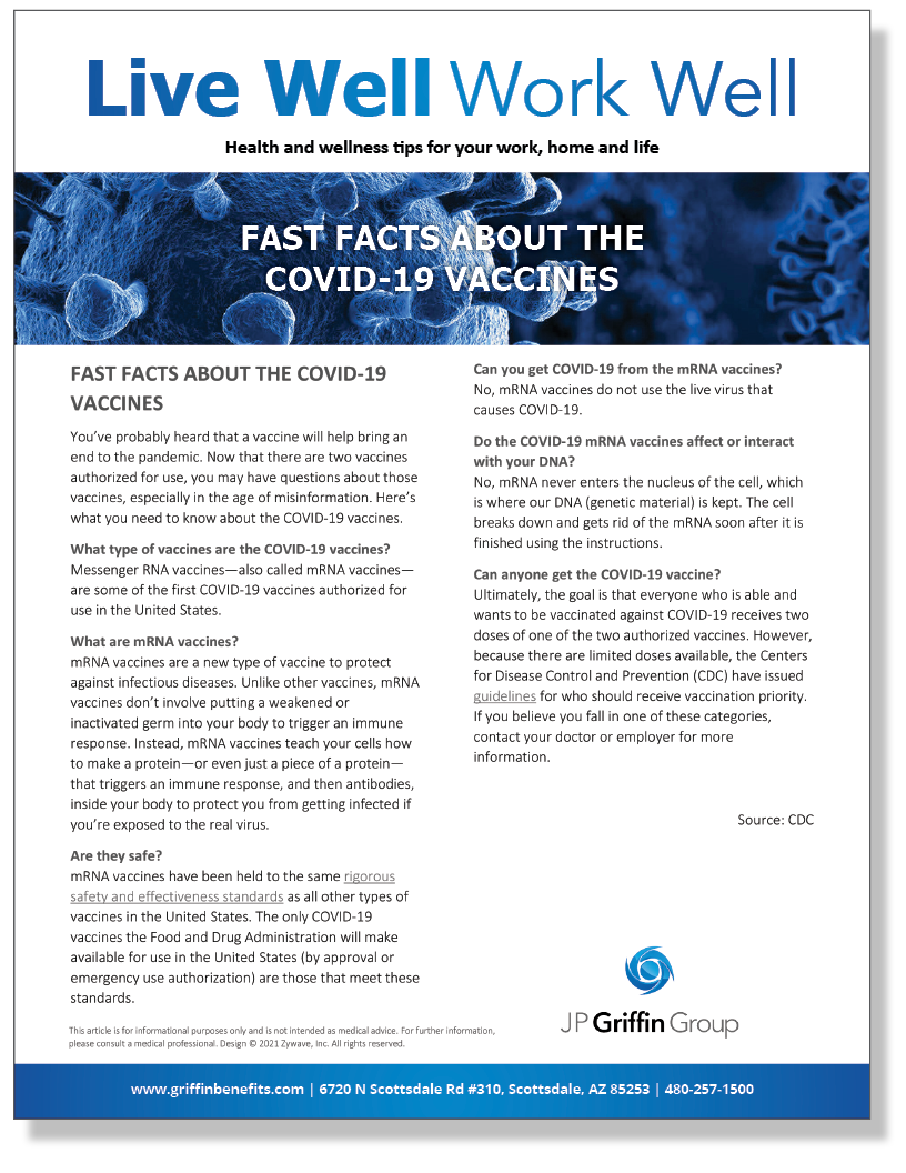 Fast Facts About The COVID-19 Vaccines