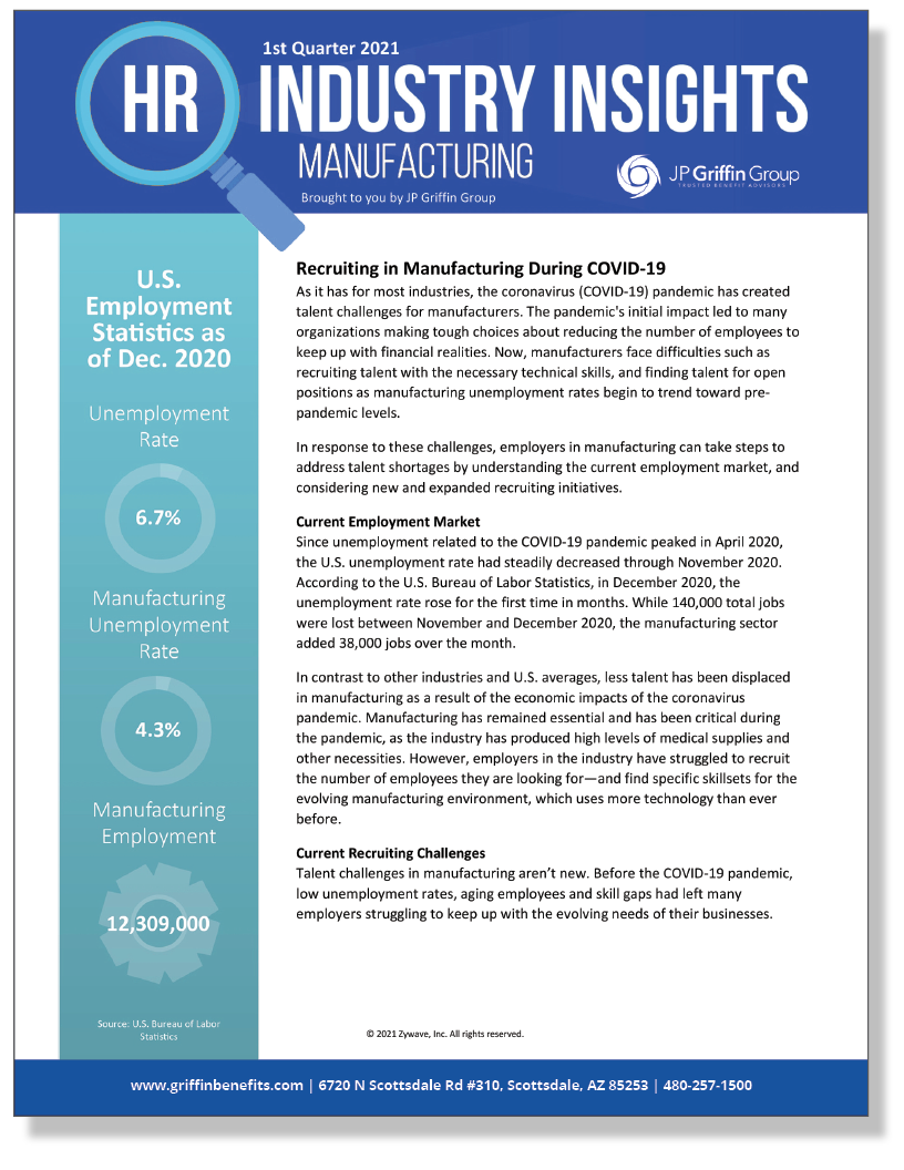 HR Industry Insights Manufacturing Q1 2021