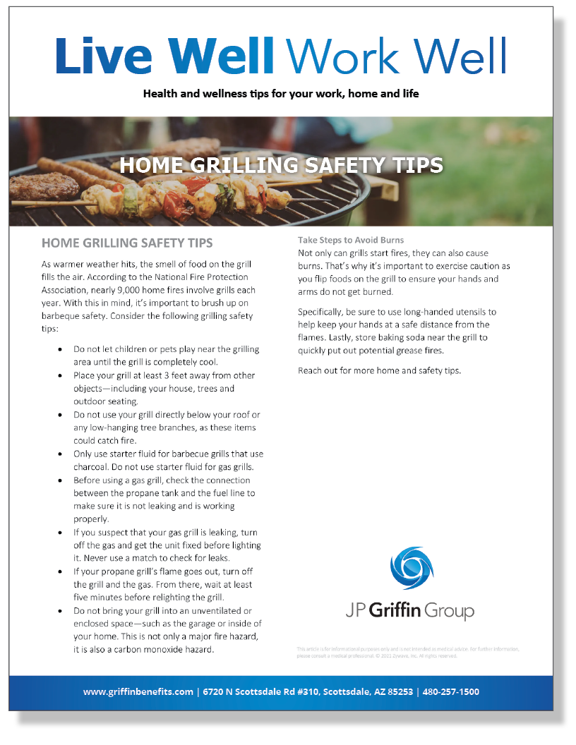 Home Grilling Safety Tips (Added 5/6)