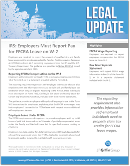 IRS-Employers Must Report Pay for FFCRA Leave on W-2-1