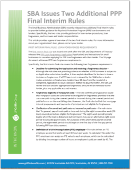 ITK SBA Issues Two Additional Interim Final Rules (1)