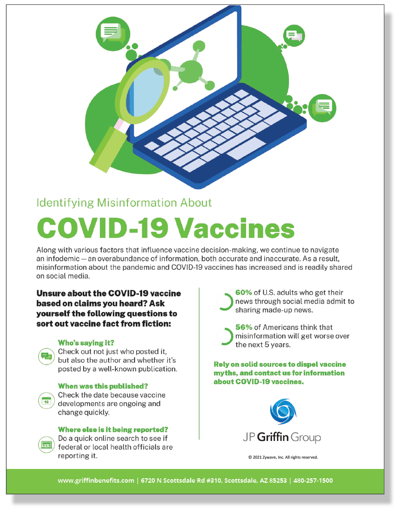 Identifying Misinformation About COVID-19 Vaccines - Infographic