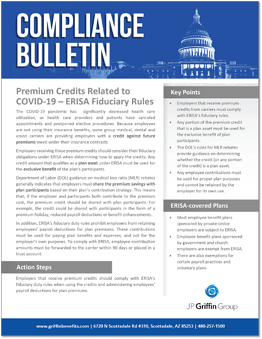 Premium Credits Related to COVID 19 ERISA Fiduciary Rules-1