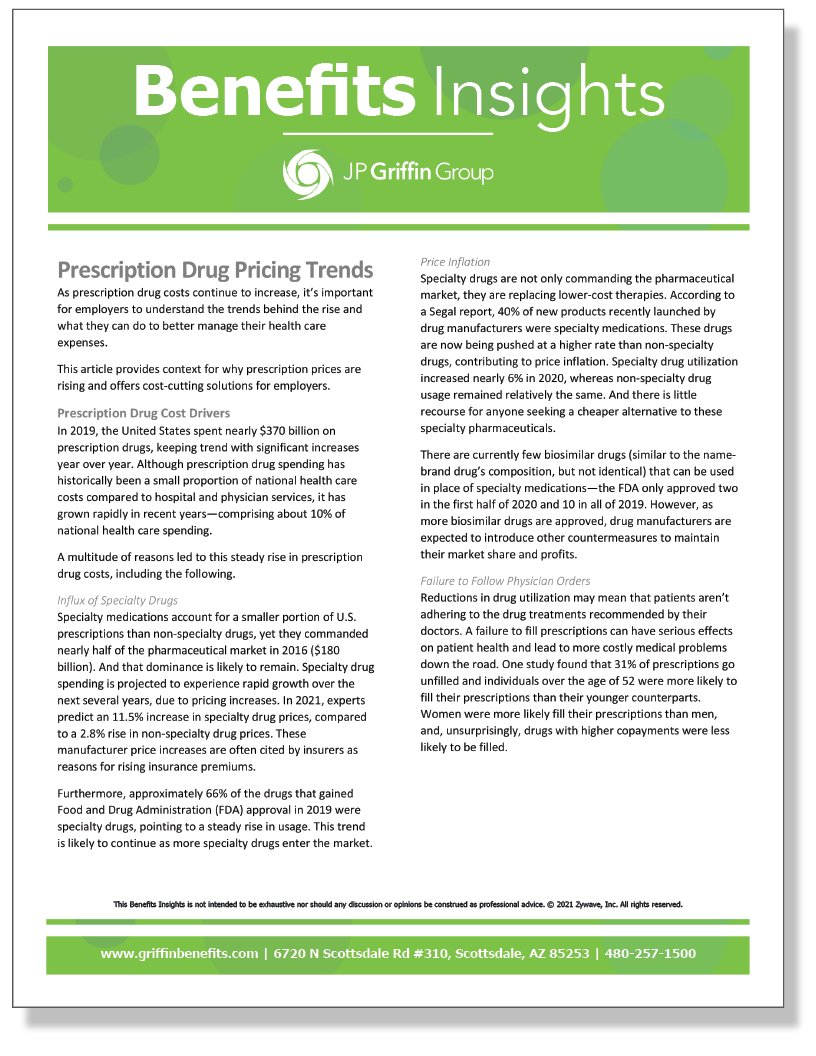 Prescription Drug Pricing Trends