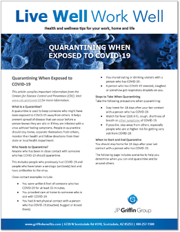 Quarantining When Exposed to COVID-19-1