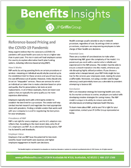 Reference-based Pricing and COVID-19-1