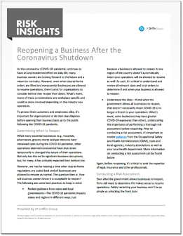 Risk Insights - Reopening a Business After the Coronavirus Shutdown-1