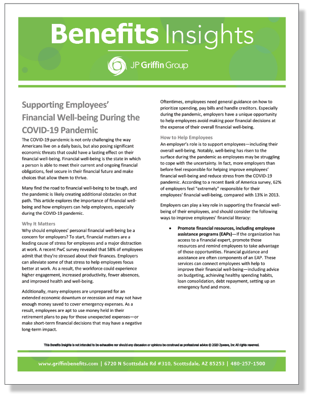 Supporting Employees’ Financial Well-being During the COVID-19 Pandemic_FINAL