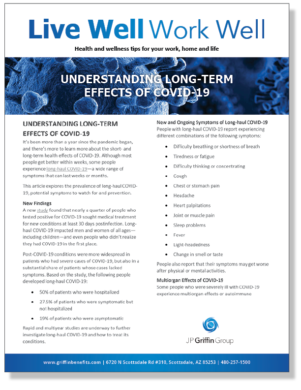 Understanding Long-term Effects of COVID-19