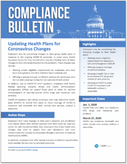 Updating Health Plans for Coronavirus Changes-1