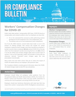 Workers Compensation Changes for COVID-19 F-1