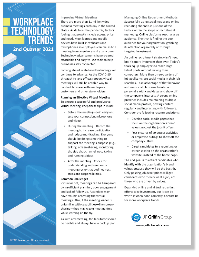 Workplace Technology Trends Quarterly Newsletter (Added 5/6)